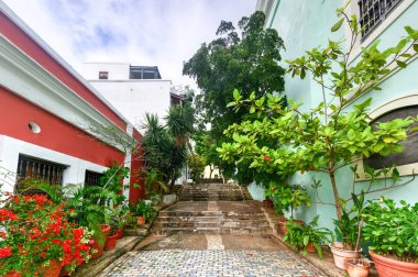Alleyway içinde eski San Juan, Puerto Rico