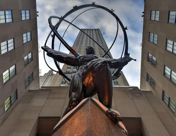 Atlas posąg - Rockefeller Center — Zdjęcie stockowe