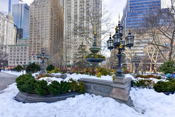 市役所公園噴水 - ニューヨーク — ストック写真