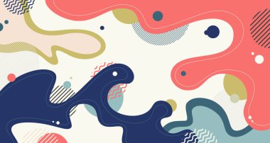 Soyut sıvı sıçrama serbest resim resim şablonu rengarenk. Minimalist tasarım geçmişi. illüstrasyon vektörü