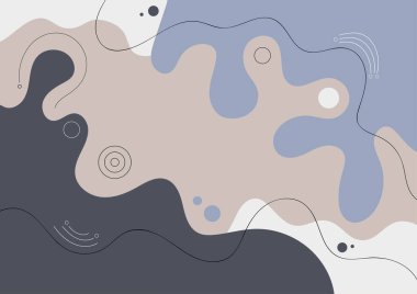 Geometrik yuvarlak şablonun soyut akışkan tarzı. Basitçe arka plan kapağı sunumu. illüstrasyon vektörü