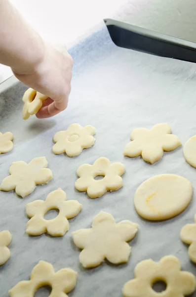 Bright chrictmas cookie background — Stock Photo, Image