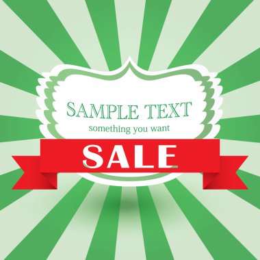 Vintage yeşil vektör arka plan, metin için yer ile. Retro kapak ve kartpostal tasarım şablonu.