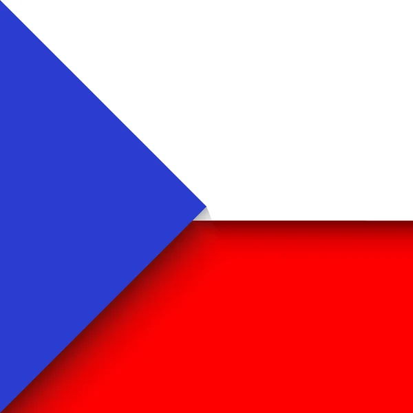 Republika Czeska 3d przycisk kwadratowy — Wektor stockowy