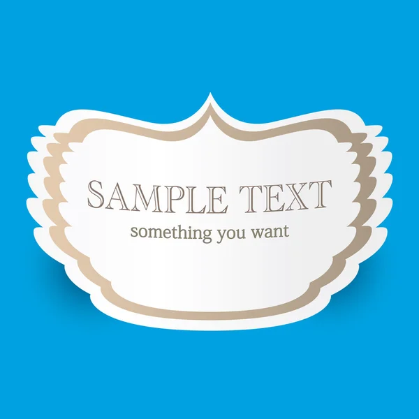Vintage blue vector background with place for your text. retro cover and postcard design template. — Stock Vector