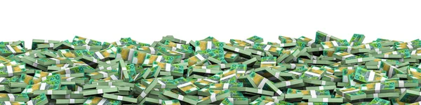 Panorama stapels Australische dollars — Stockfoto