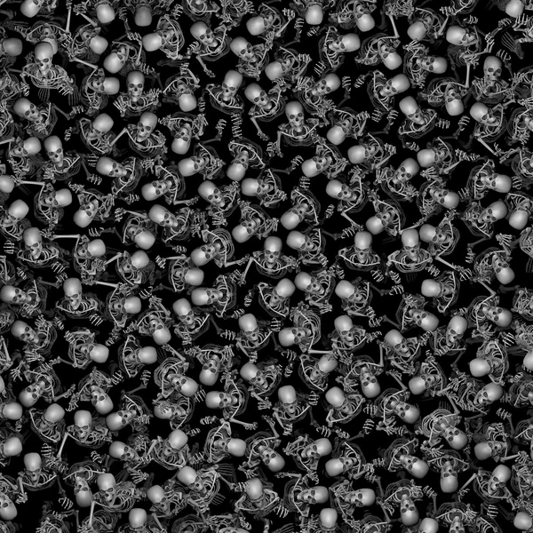 Skeleton crowd background — Stock Photo, Image