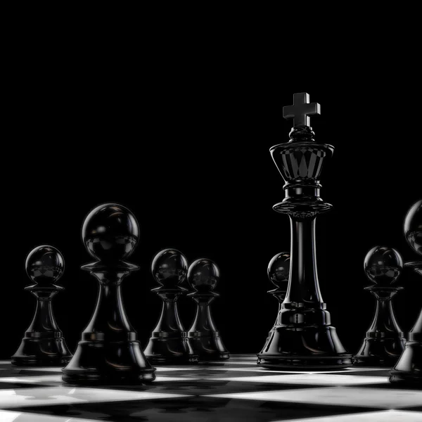 Dark chess — Stock Photo, Image