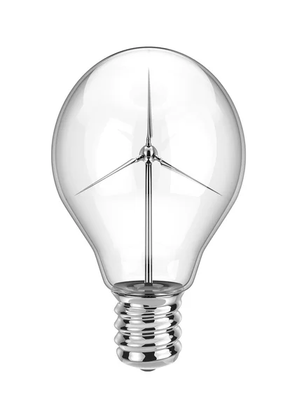 Wind power glödlampa — Stockfoto