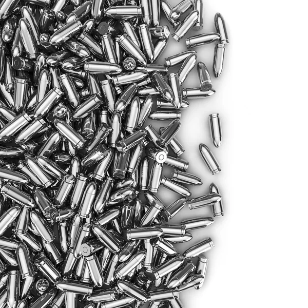Zilveren kogels morsen — Stockfoto