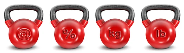 Símbolos Kettlebell — Fotografia de Stock