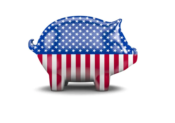 USA piggy bank — Stock Photo, Image