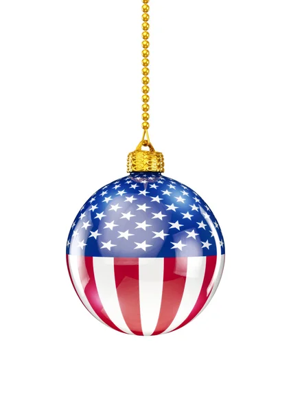 Рождественский орнамент США — стоковое фото