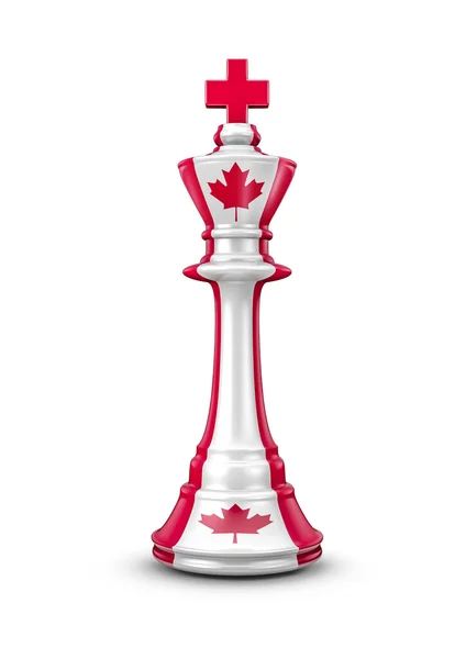 Canadian chess king — Stock Photo, Image