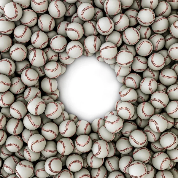 Baseballs ram bakgrunden — Stockfoto