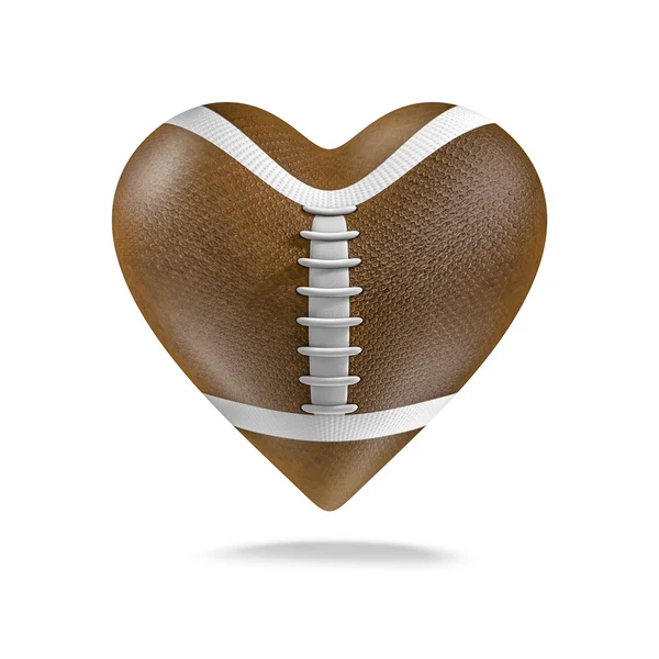 American football heart — Stock Photo, Image