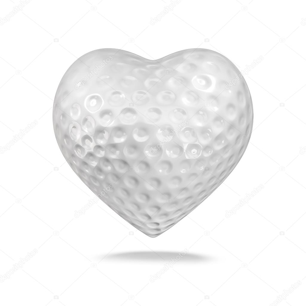 Golf ball heart