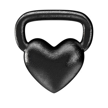 Kettlebell kalp metal