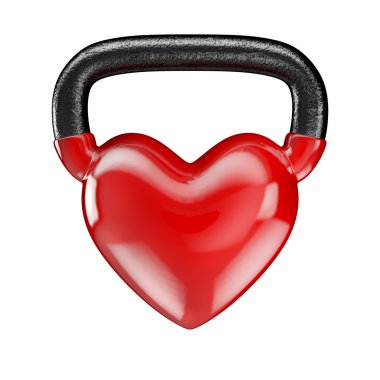 Kettlebell kalp vinil