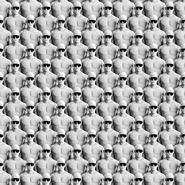 Sunglass crowd background — Stock Photo, Image