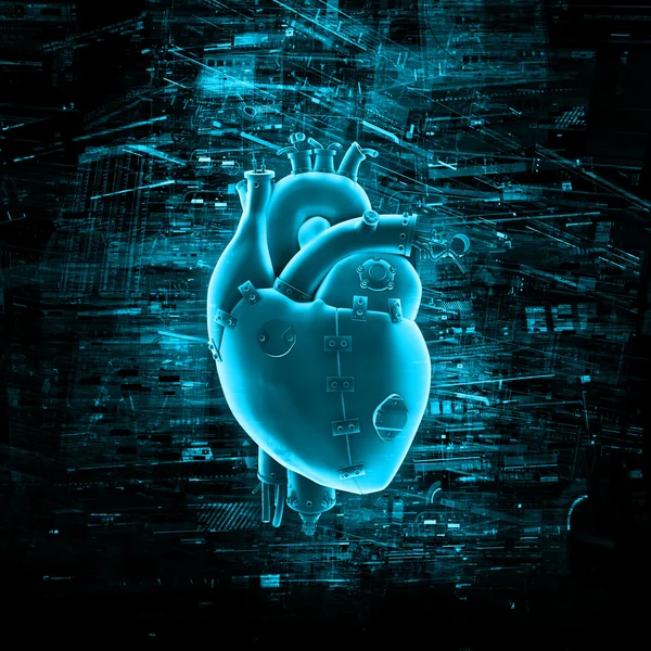 Virtual reality heart — Stock Photo, Image