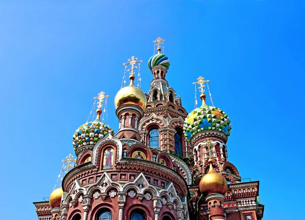 Cathedral st. Petersburg dökülmüş kan üzerinde diriliş — Stok fotoğraf