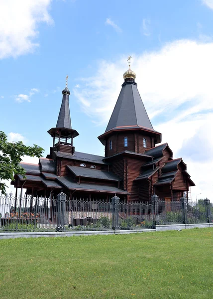 Dřevěný kostel Trinity v Minsku — Stock fotografie