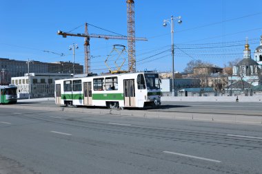 Moskova'da Retro tramvay