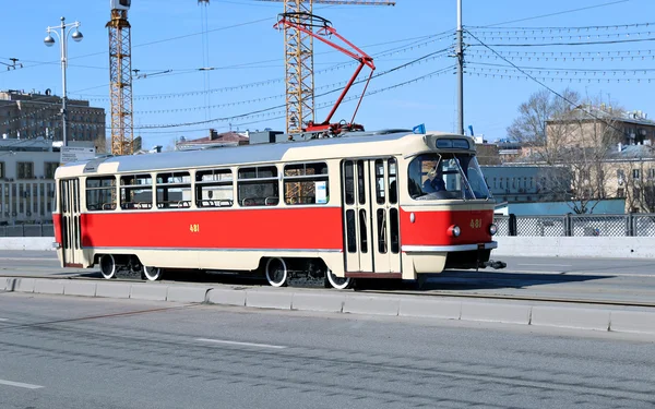 Retro tramwaj w Moskwie — Zdjęcie stockowe