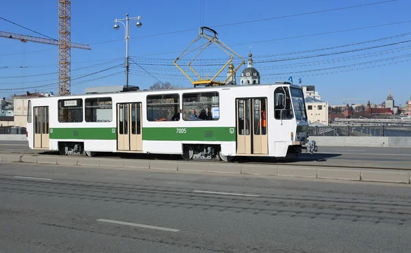 Retro spårvagn i Moskva — Stockfoto