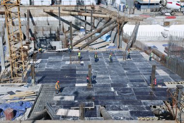 Betonarme temel inşaatı