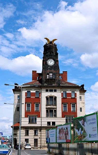 Centrální budova železniční stanice v Praze — Stock fotografie