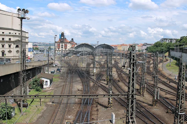 Central railway station in Prague — Stock Photo, Image