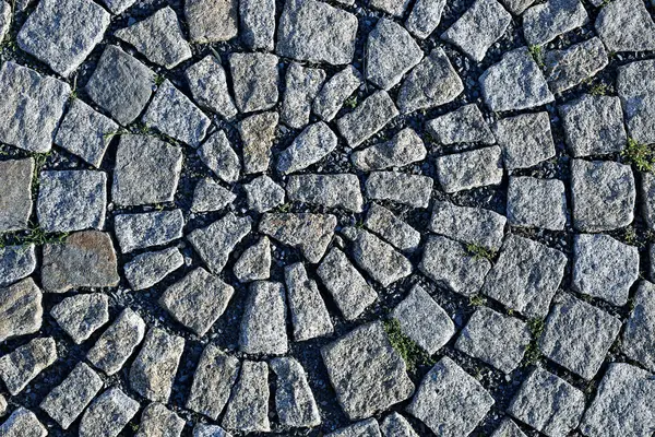 Graniet bestrating in de ronde vorm — Stockfoto