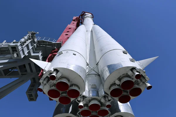 The rocket Vostok on the launch pad — Stock Photo, Image