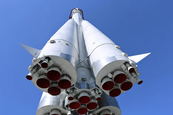 O foguete Vostok na plataforma de lançamento — Fotografia de Stock