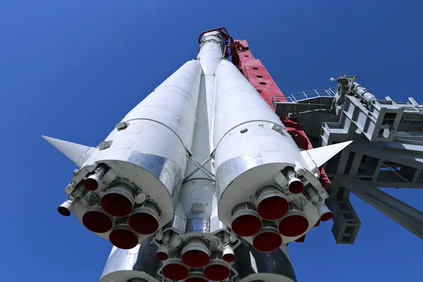 Rocket Vostok sul pad di lancio — Foto Stock