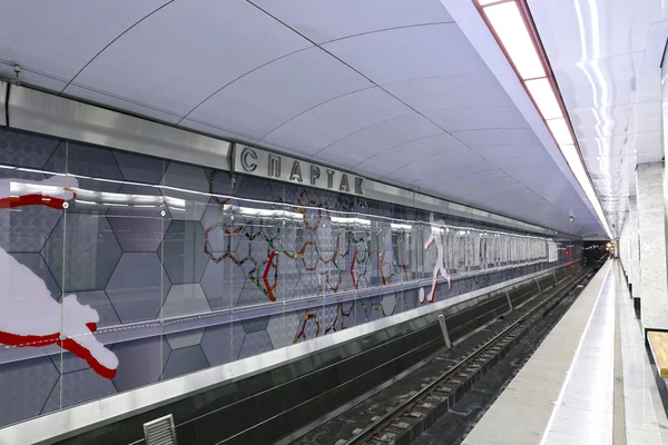 Interiör Moskva tunnelbanestation "Spartak" — Stockfoto