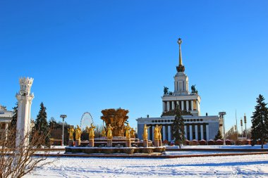 Moskova Rusya Fuar merkezinde pavyonlar