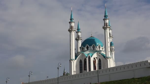 Mesquita Kul-Sharif em Kazan Kremlin no Tataristão — Vídeo de Stock