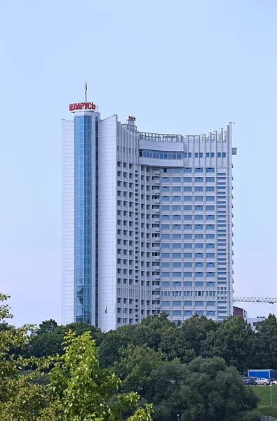 Hotel "Białoruś" w Mińsku — Zdjęcie stockowe