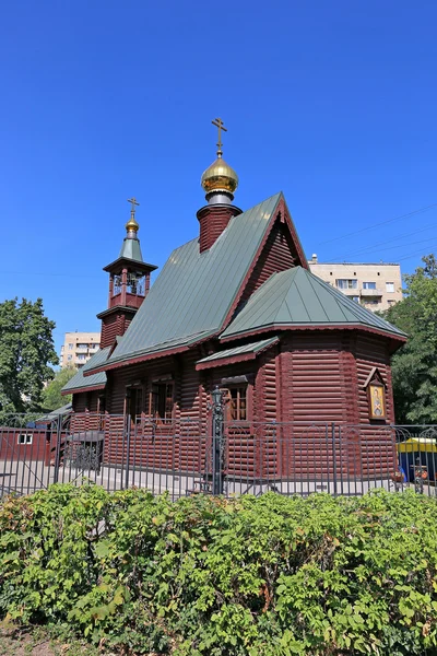 Petite église en bois de Saint Ioann Russe à Moscou — Photo
