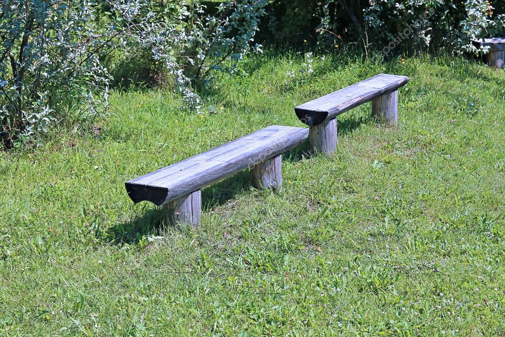 Saw Benches Benches Of Old Logs Stock Photo C Kingan77 65464549