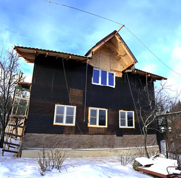 Construction of frame house — Stock Photo, Image