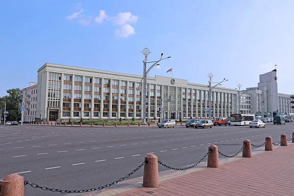 El edificio del Ayuntamiento de Minsk — Foto de Stock