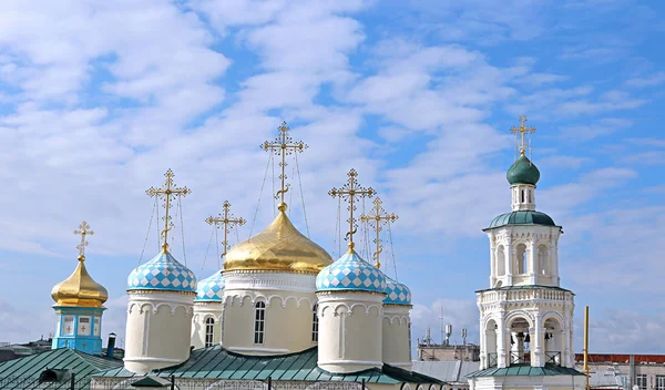 Domes of Nicholas Cathedral in Kazan — Stock Photo, Image