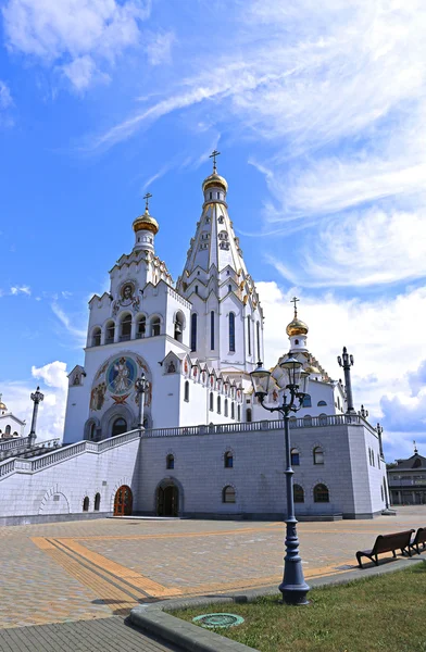 Храм-памятник Всех Святых в Минске — стоковое фото