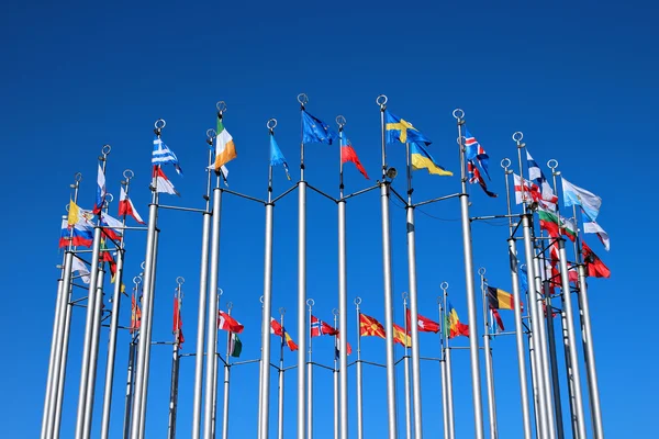 Drapeaux des pays européens — Photo