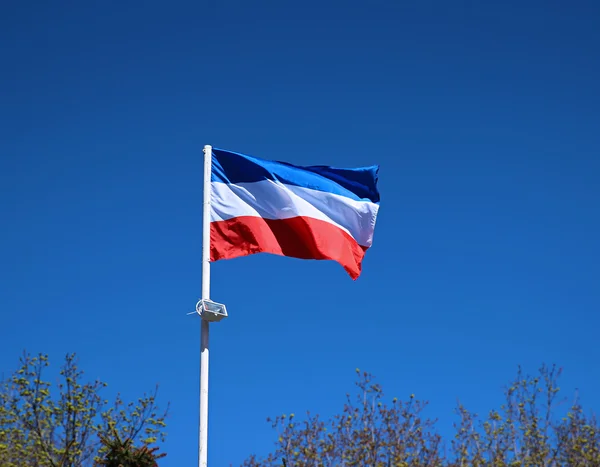 The national flag of Yugoslavia — Stock Photo, Image