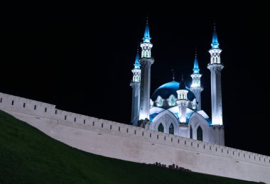 kazan kremlin gece kul Şerif Camii